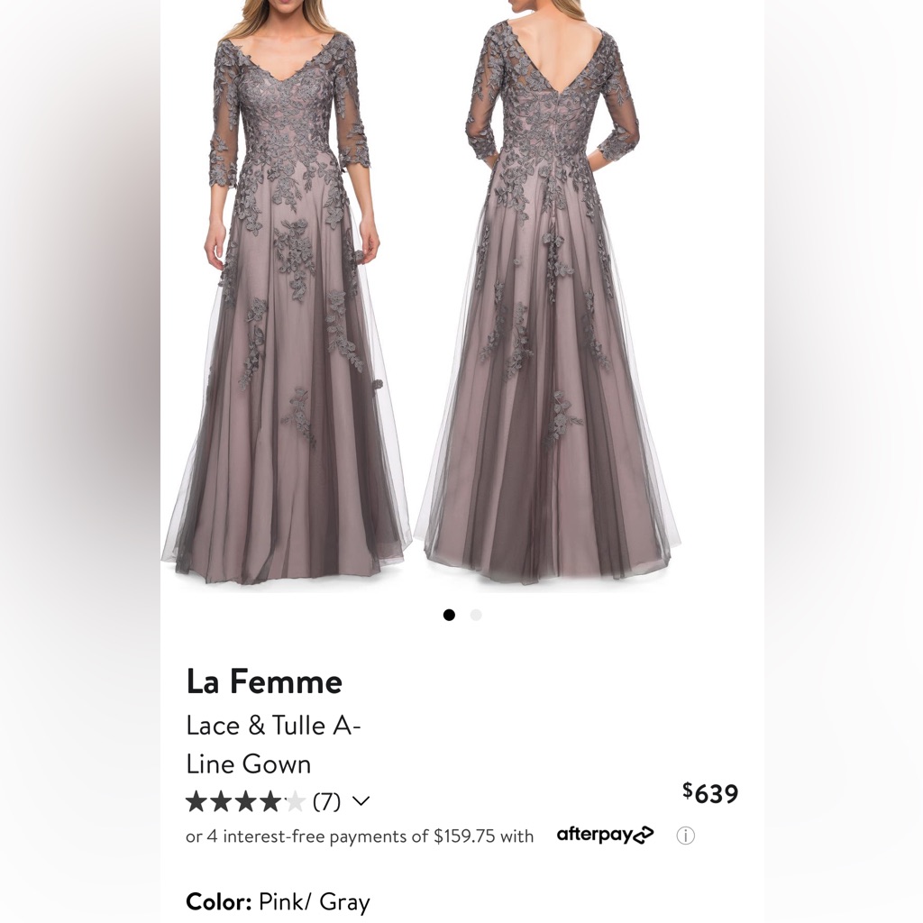 La Femme A Line Dress